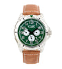 Equipe Turbo Genuine Leather-Band Watch - Camel/Green