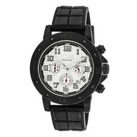 Equipe Headlight Men's Chronograph Strap Watch with Date, Silver