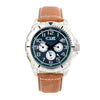 Equipe Turbo Genuine Leather-Band Watch - Camel/Blue
